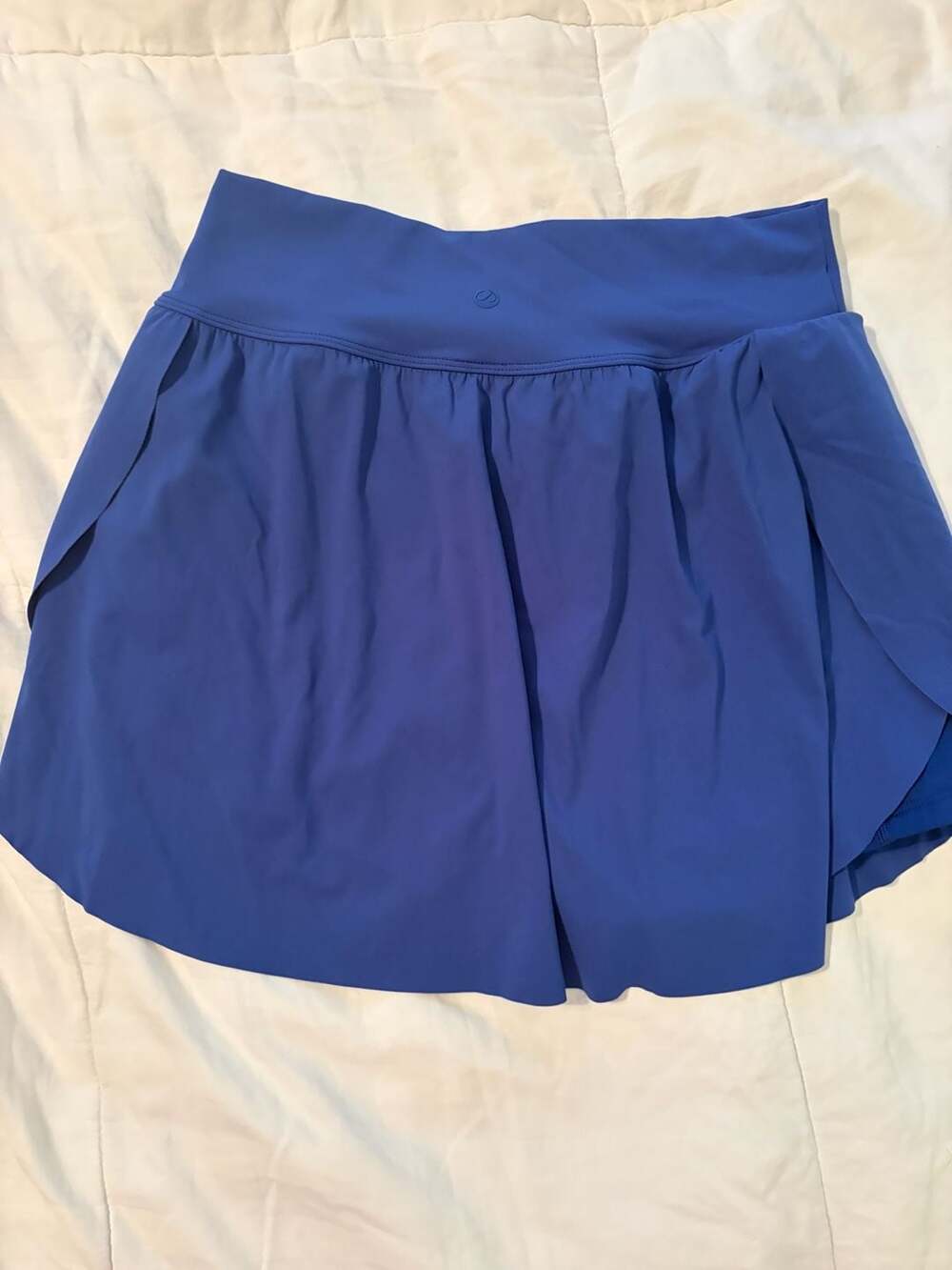CRZ Yoga Blue Athletic Tennis Pickleball Skirt Skort S 4/6 Pleated Activewear